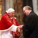 Rome - 9 February 2012 - Paus Benedictus XVI heeft de leden van de Orde van Malta ontmoet