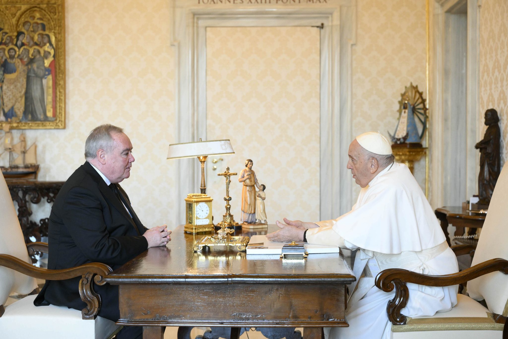 Audiëntie van de Vorst-Grootmeester bij Paus Franciscus