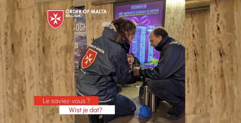 A travers nos Maraudes, l’Ordre de Malte Belgique est auprès des sans-abris