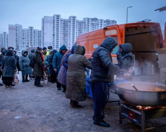 Hulp aan Oekraïne tijdens de winter